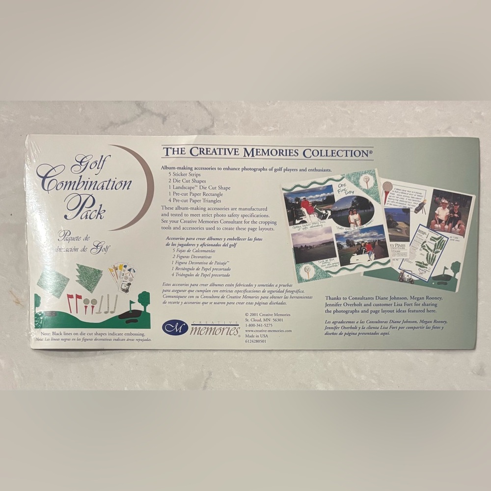 Creative Memories Golf Combination Pack